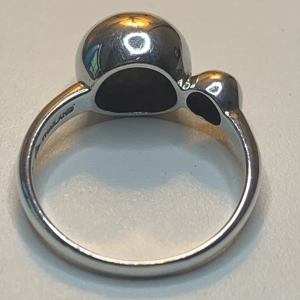 Silpada Vintage Sterling HAVE A BALL Cubic Zirconia Ring - Picture 8 of 13